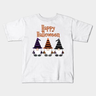 Happy Halloween Gnomes Kids T-Shirt